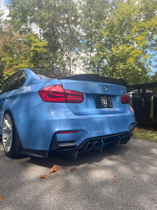 PSM Style Carbon Fiber Rear Diffuser  BMW F80 F82 M3 M4