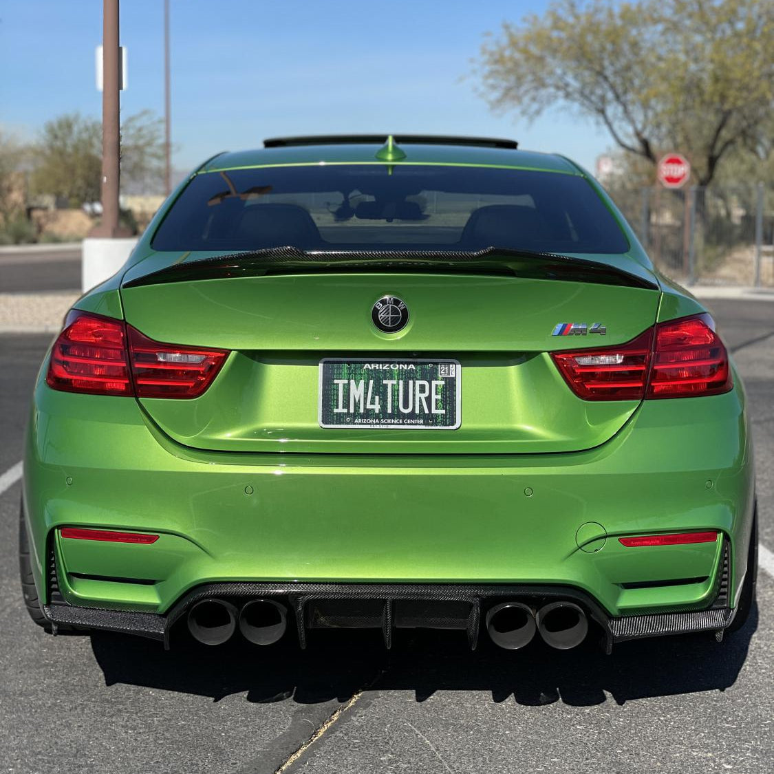 V Style Carbon Fiber  Rear Diffuser F80 M3 F82 F83 M4
