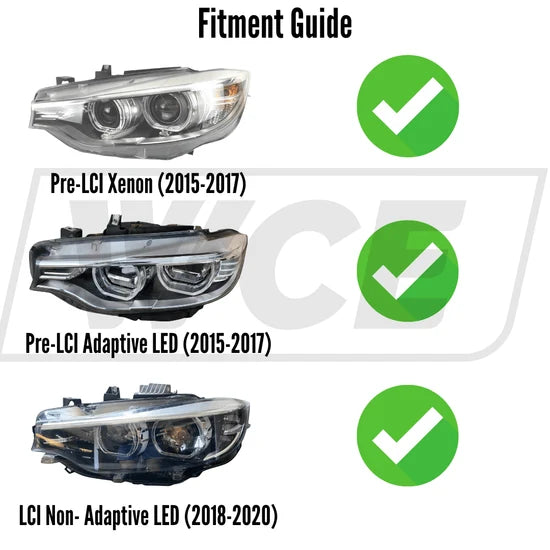 F8X IKON V3 LED Headlights – 3-Color Switchable White, Yellow & Amber  BMW F80 M3 F82 F83 M4