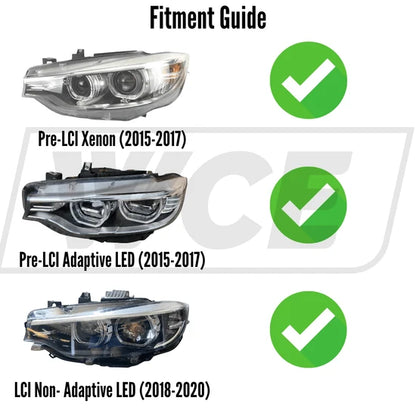 F8X IKON V3 LED Headlights – 3-Color Switchable White, Yellow & Amber  BMW F80 M3 F82 F83 M4