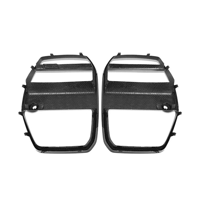 V STYLE DRY CARBON FIBER   FRONT GRILLE - BMW G80 M3 G82 G83 M4