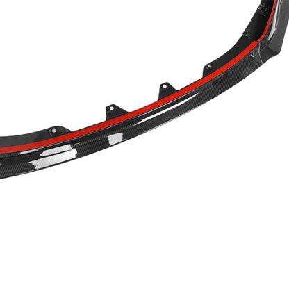 V STYLE DRY CARBON FIBER 3PC FRONT LIP - BMW G80 M3 G82 G83 M4