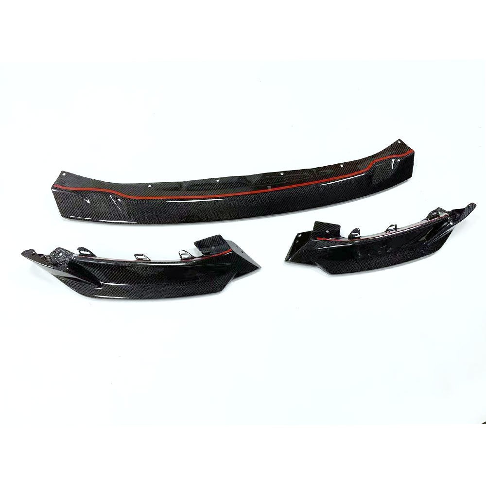 SP2 Style Dry Carbon Fiber 3PC Front Lip  BMW G80 M3 G82 G83 M4