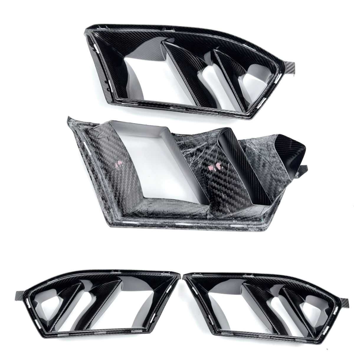 Dry Carbon Fiber Dual Slit  MHC Style Air Duct Trim - G80 M3 G82/G83 M4