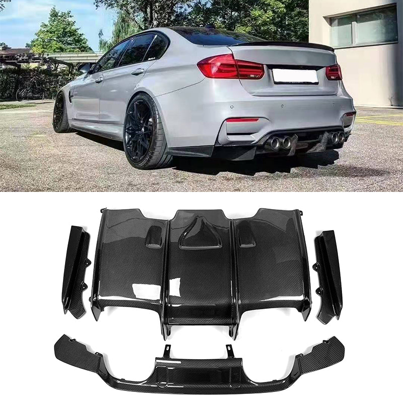 PSM Style Carbon Fiber Rear Diffuser  BMW F80 F82 M3 M4