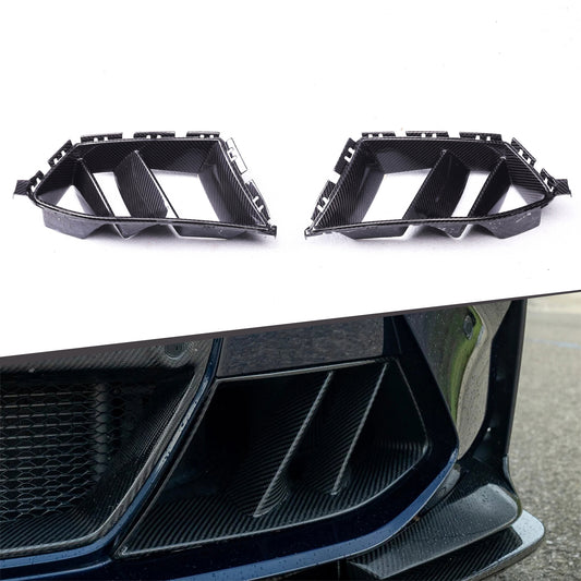 Dry Carbon Fiber Dual Slit  MHC Style Air Duct Trim - G80 M3 G82/G83 M4