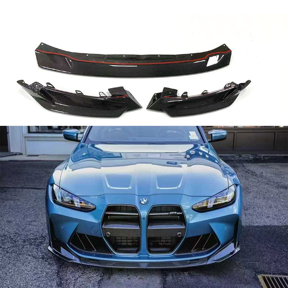 SP2 Style Dry Carbon Fiber 3PC Front Lip  BMW G80 M3 G82 G83 M4