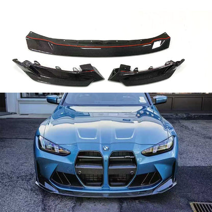 SP2 Style Dry Carbon Fiber 3PC Front Lip  BMW G80 M3 G82 G83 M4