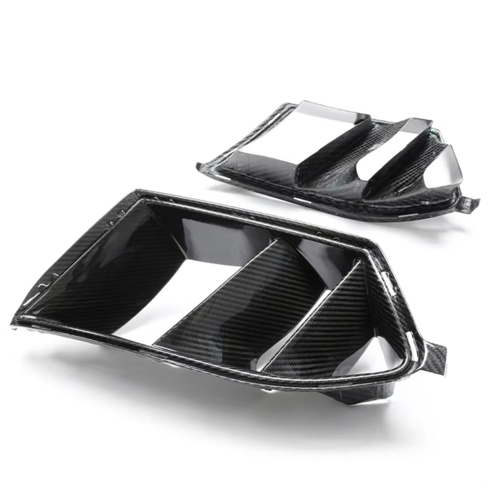 Dry Carbon Fiber Dual Slit  MHC Style Air Duct Trim - G80 M3 G82/G83 M4