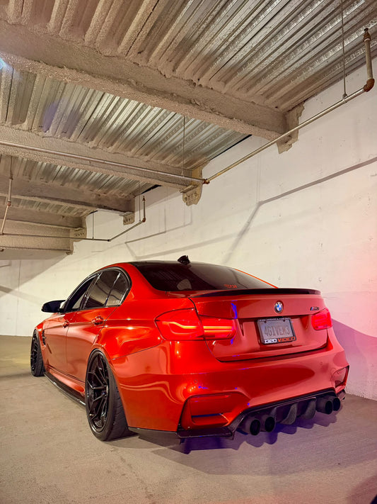 V Style Carbon Fiber  Rear Diffuser F80 M3 F82 F83 M4